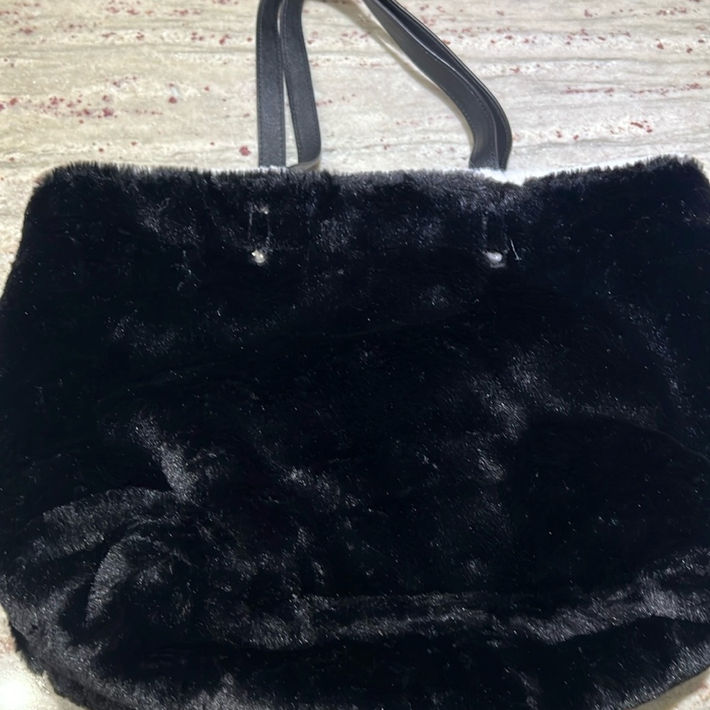 Carpisa Revisible Fuzzy Tote NWT